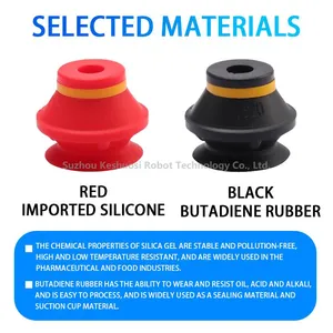 VB10-50 Bellows Suction Cup PIAB Brand Alternative Non-damaging Workpiece Stable Gripping of Smooth Surfaces With Adaptation to Height Differences thumbnail-2