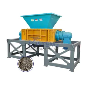 Double Shaft Shredder Machine Wood Waste Coconut Husk Shredder Palm Kernel Shell Grinding Machine Olives Crushing Machine EPC thumbnail-1