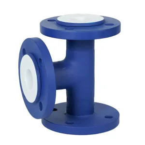 PTFE Reducing Fluorine Lined Tee Pipe thumbnail-1