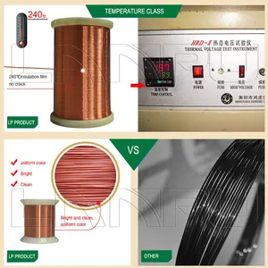 Class 200 Heavy Magnet Copper Rewinding Wire Size 3.35mm Class F 2UEW Copper Wires Distributor thumbnail-6
