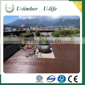 Elegant Appearance Wood Plastic WPC Solid Outdoor Wood Floor thumbnail-3