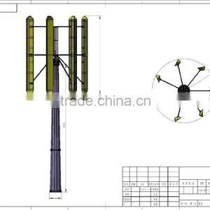 60KW Low RPM Vertical Axis Wind Turbine thumbnail-1