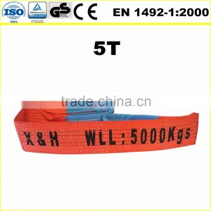 5T Double Layer Flat Polyester Lifting Sling thumbnail-2