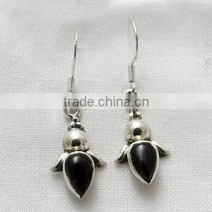 Little Garnet 925 Sterling Silver Earring, Silver Jewelry, Indian Silver Jewelry thumbnail-6