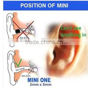 Super Mini Earpiece Wireless In-Ear Maget Earpeice Micro Headphone With Necklooop Sticker thumbnail-3