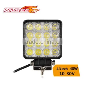 High Lumen Waterproof IP67 48W Offroad Led Work Light for Truck,trailer,jeep,suv,atv,boat thumbnail-1