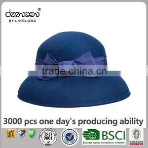 Royal Cloche Hat Wholesale Women Wool Felt Hat thumbnail-5