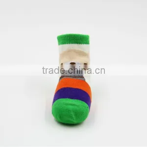 Newest Baby Socks With Stripe and Cartoon Pattern Printed thumbnail-3