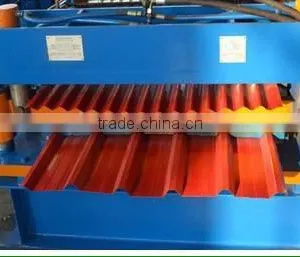 Double Deck 3 Types Roof and Wall Roll Forming Machine thumbnail-2