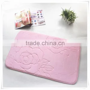2016 Lastest New 100% Polyester Anti-slip Memory Foam Bath MatMemory Foam Bath Mat Qinyi thumbnail-1