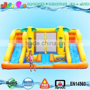 2 Lines Inflatable Water Slide for Kids With Big Pool Supplier's Choice thumbnail-2
