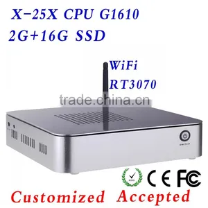 Hot Lanner Embedded PC INTEl G1610 Celeron Dual Core Host Computer INTEL Core hd Graphics Card Support MIC thumbnail-1