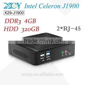 Ultra Low Power Intel J1900 MINI PC 4G/320G MINI Computer Wireless Built-In Fan Computer Tablet thumbnail-1