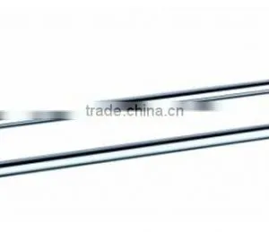 High Grade Quality White Ceramic Decorative Ends Stainless Steel White Double Towel Bars Bathroom Accessories thumbnail-1