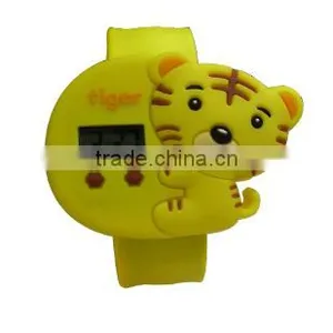 2014 Hot Selling Customized Cheap Promotion Cartoon Silicone Wrist Watches/fashion Silicone Cartoon Watch thumbnail-1