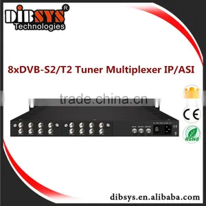 8xDVB-S2/T2 Tuner Multiplexer IP/ASI thumbnail-1