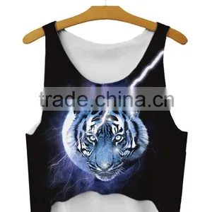 Wholesale New Fashion Girls Plain Cotton Crop Tops For Ladies thumbnail-2