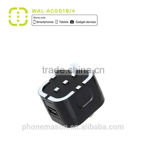 Latest Walnut 2.1A Mobile Phone USB Main Charger for Smartphone thumbnail-2