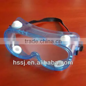2016 Transparent Safety Goggles 1.3mm PVC Lens Surgical Safety Goggles With Headband Anti-fog Safety Goggles Manufacturing thumbnail-4