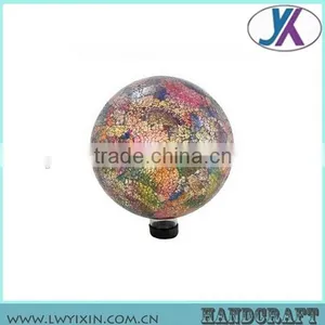 2016 Newest 10 Inches Mosaic Murano Glass Gazing Solar Garden Ball thumbnail-4