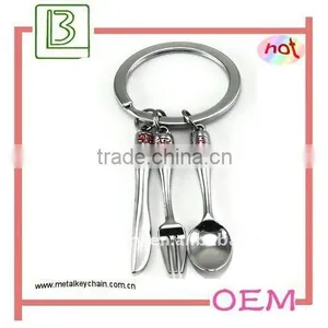 Mini Dishware Metal Keychain thumbnail-1