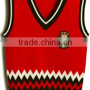 Customised Knitwear Sweater Vest School Uniform Children Vest Sweater thumbnail-1