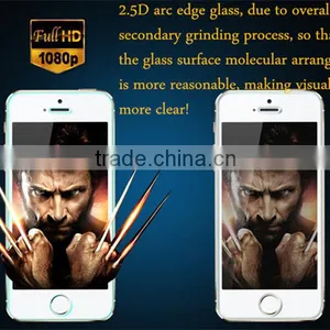 0.3mm 2.5d Round Edge Oleophobic Coating 9H Tempered Glass Screen Protector for Iphone5 thumbnail-1