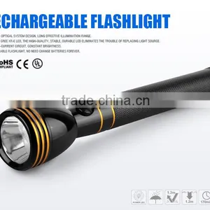 Cheap High Power Long Distance Aluminum Portable The Middle East LED Rechargeable Flashlight Torch - JD327 Keen thumbnail-1