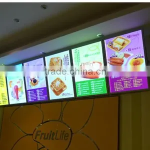 Small Advertising Sign Led Menu Light Box For Restaurant thumbnail-2