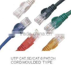 UTP Cat5E/Cat6 4P4C Moulded Patch Cord/network Cable thumbnail-1