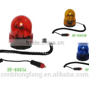 12v 24v Red Magnetic Base Motorcycle Emergency Strobe Warning Beacon Light thumbnail-2