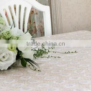PVC Printed Lace Tablecloth,Elegant Deco Table Covers thumbnail-1