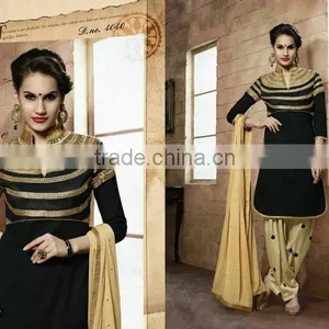 CHANDERI DESIGNER SALWAR KAMEEZ thumbnail-4