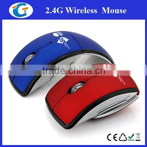 2.4Ghz Foldable Computer Black Wireless Mouse thumbnail-4