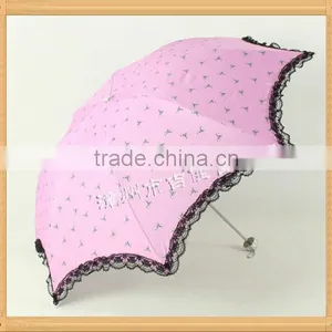 LB315 Eye-catching Color Promotional Gift Lace Wedding Umbrella thumbnail-1