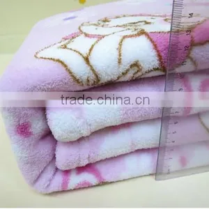 Rotary Printed Color of Cral Fleece Blanket thumbnail-1
