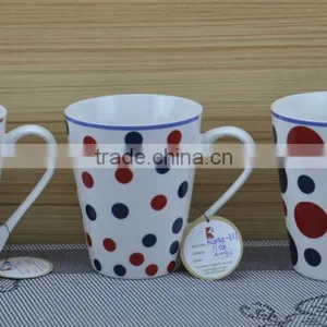 11OZ Tiny Flower Design Full Decal Print Coffee Cups, Shiny Surface New Bone China Mug, KL8009-300B thumbnail-4