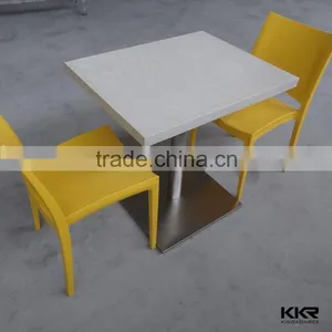 Square Pedestal Modern Dining Table thumbnail-1
