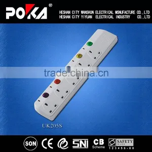 UK Type 13A Power Extension Socket With Surge Protector thumbnail-5