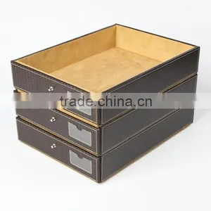 Hot Sell High Quality Multipurpose Genuine Leather or Faux Leather Tray thumbnail-3