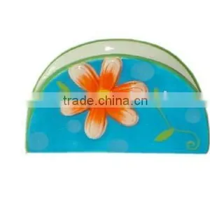 Customized Ceramic Napkin Ring Holders for Sping Decoration thumbnail-1