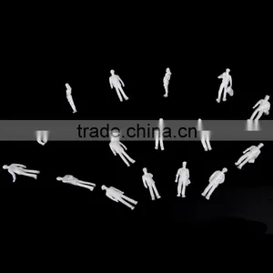Artificial Model Human White Figure, Scale Models Figure, Model White Figure for 1/150 thumbnail-2