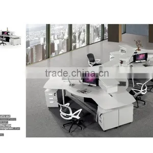 T Shape Melamine Laminated Luxury Open Space Market Double Workstation Desk thumbnail-6