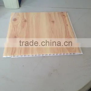 Flat Panel, 25 cm Width Wooden Design Hot Stamping Pvc Panel thumbnail-1