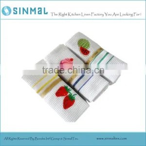 Fruit Embroidered Waffle Dish Towel Tea Towel thumbnail-1