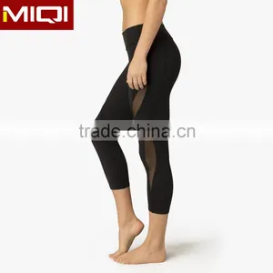 Wholesale Hot Selling Women Workout Clothing Breathable Sexy Yoga Pants With Mesh Design thumbnail-2