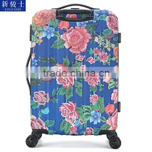 Good Quality Flower Print ABS PC Luggage Eminent Hard Luggage thumbnail-4