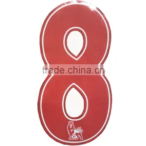 Factory Direct 3d Flocking Soccer Jersey Number Stickers Serial Number Stickers Vinyl Number Stickers thumbnail-1