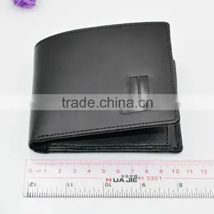 Euorpe Style Hot Stamped Black Authentic Leather Wallet Men Wallet thumbnail-5