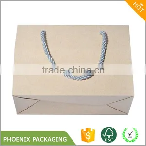 Custom Brown Kraft Paper Handbag Gift Box thumbnail-3